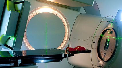 Radiotherapy machine 945x532 Radiotherapy machine at The Royal Marsden Hospital (photo: Jan Chlebik/the ICR)