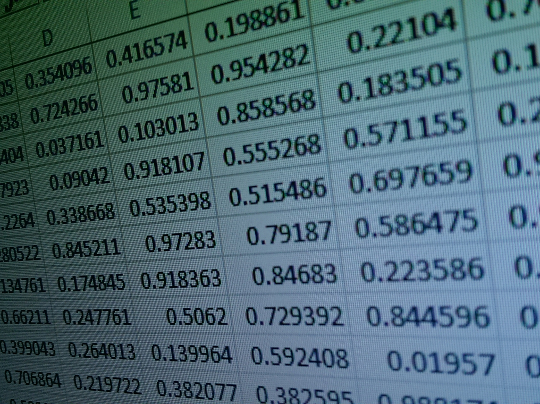 Excel data sheet Excel sheet (Andy Roast for the ICR, 2015)